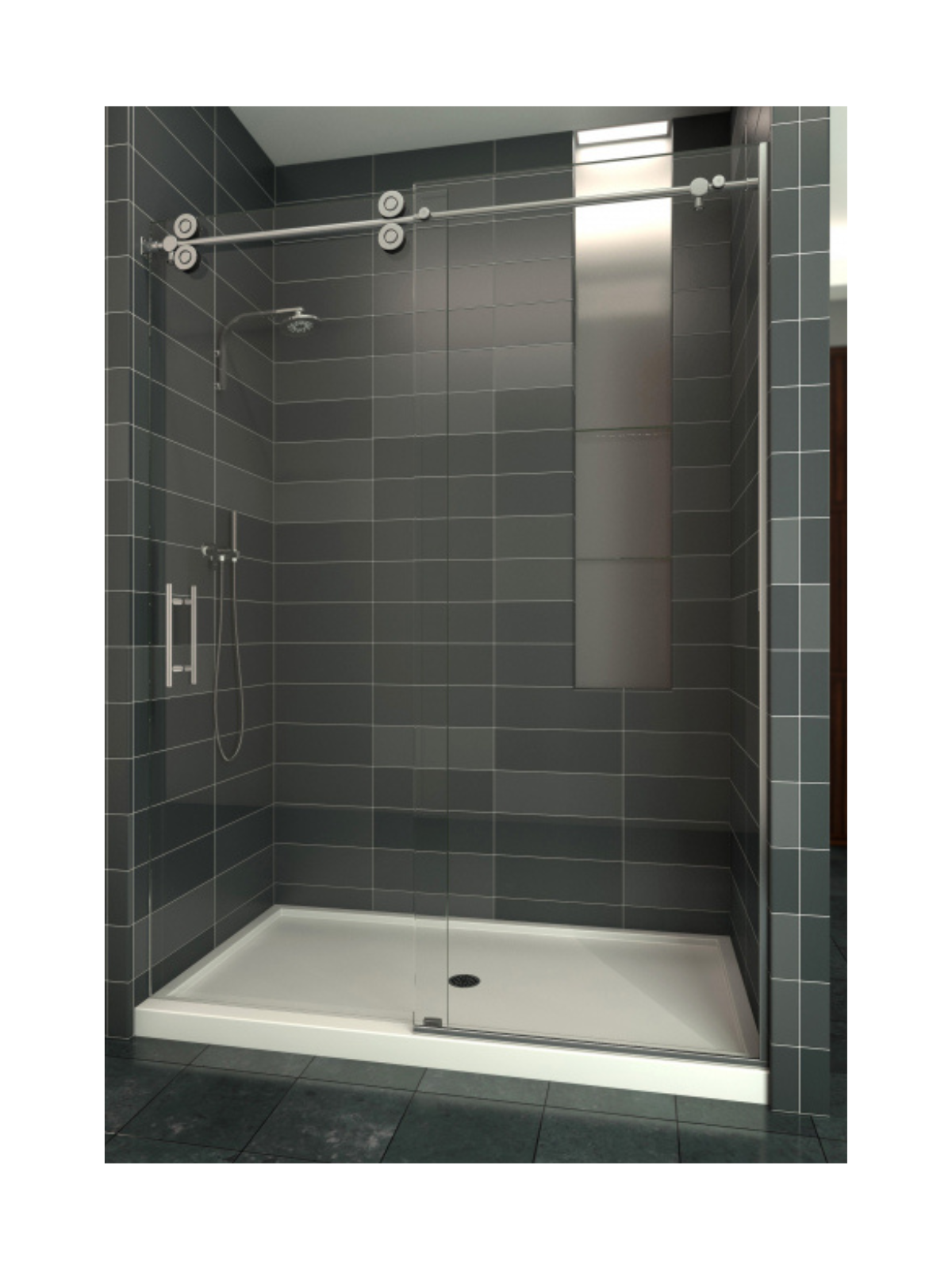 3/8" Sedona Frameless Barn Door Slider – Tucson Pickup or Installation