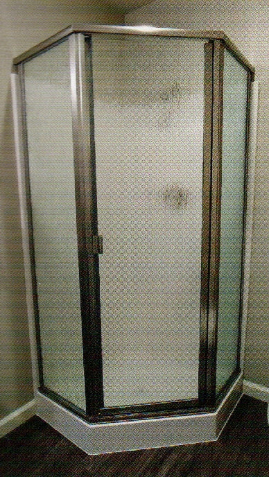 Shower door installation