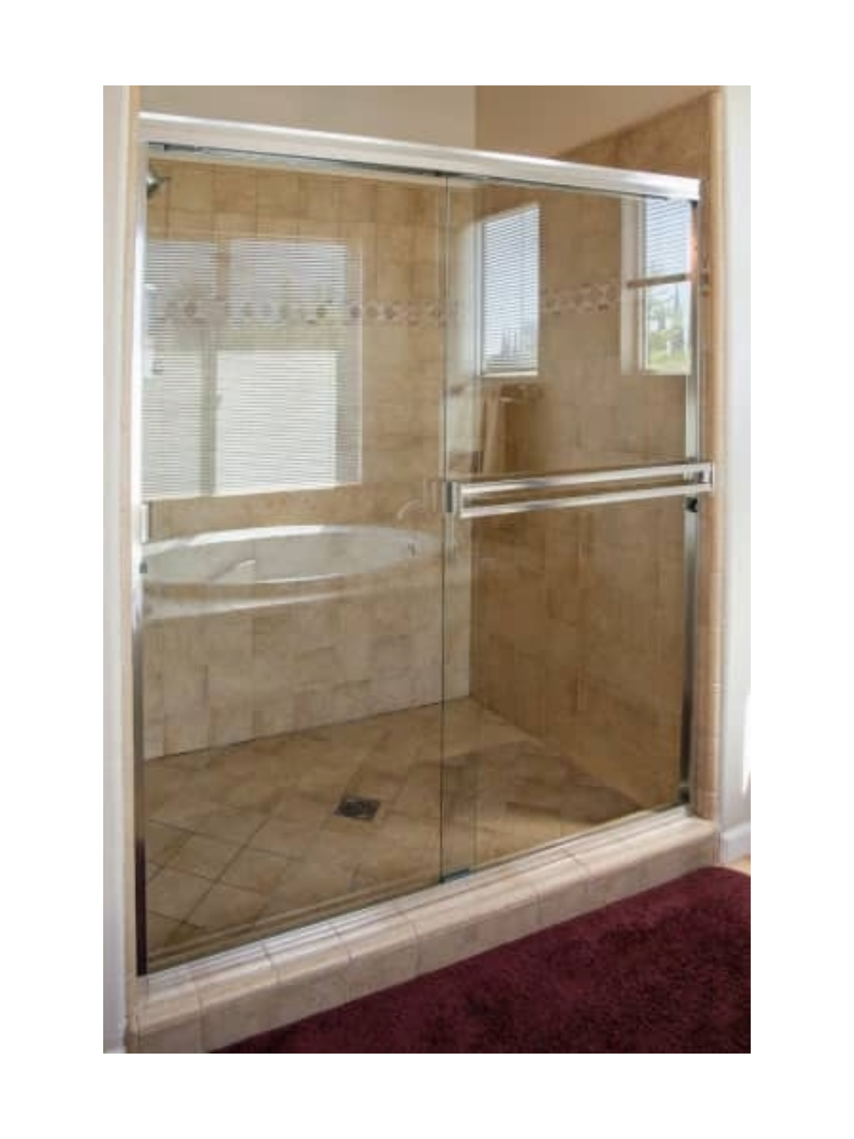 3/16" Semi-Frameless Sliding Shower Door (WBS)
