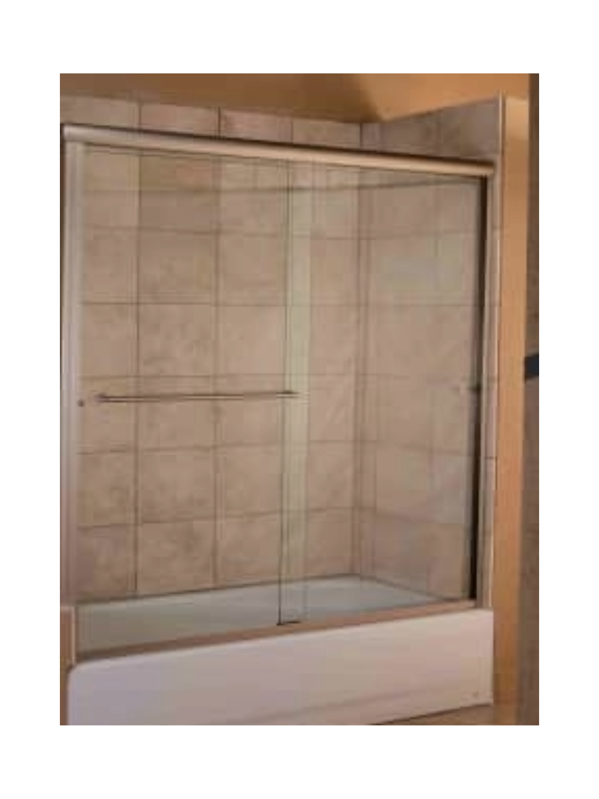 5/16" Semi-Framed Sliding Shower Door (WBS)
