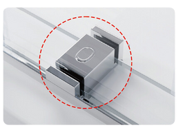 3/8" Frameless Double Sliding Shower Door - Square (WBS 7100)