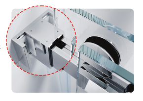 3/8" Frameless Double Sliding Shower Door - Square (WBS 7100)