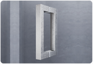 3/8" Frameless Single Sliding Shower Door - Square (WBS 7500)