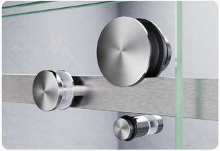 3/8" Frameless Single Sliding Shower Door - Square (WBS 7500)